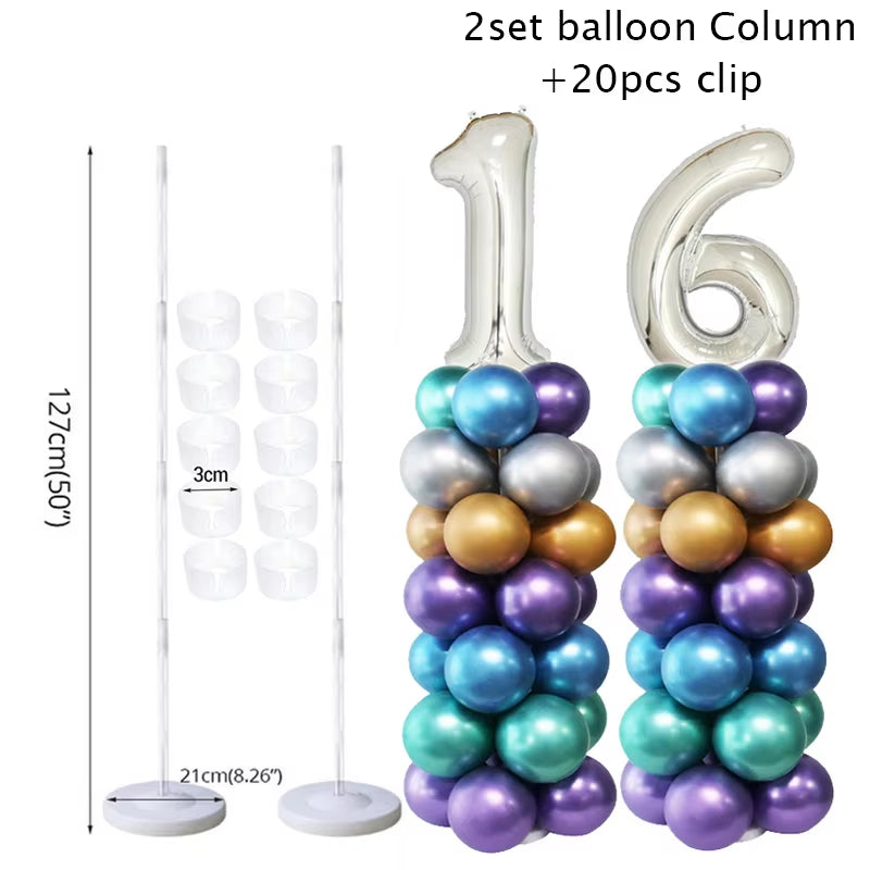 220V AC Electric Balloon Inflator Double Hole Inflatable Air Ballon Pump Birthday Balloons Tool Ballons Accessories
