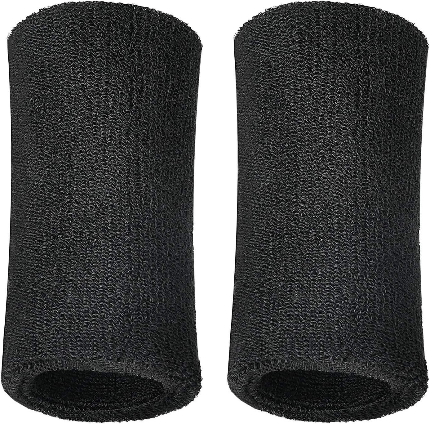 6 Inch Wrist Sweat Bands for Men Women Tennis Elastic Athletic Long Sweatband Wrist Absorbent for Basketball Tennis Running Outdoor Activity